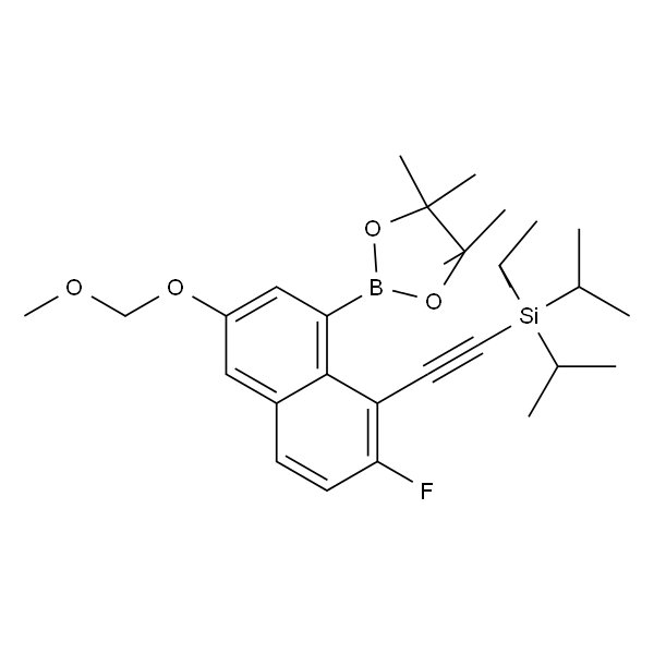 1,3,2-Dioxaborolane, 2-[7-fluoro-3-(methoxymethoxy)-8-[2-[tris(1-methylethyl)silyl]ethynyl]-1-naphthalenyl]-4,4,5,5-tetramethyl-