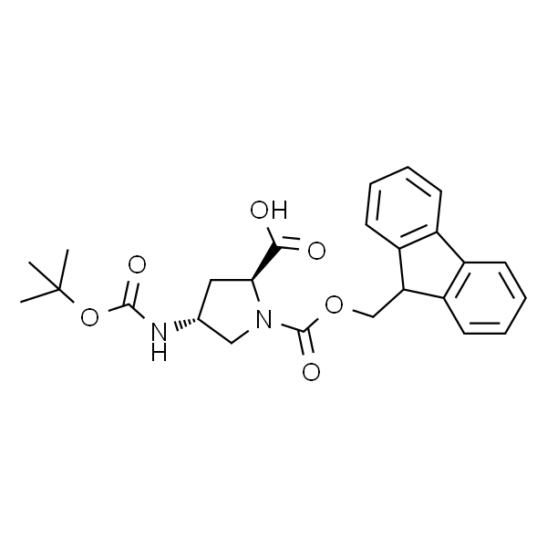 (2S,4R)-1-(((9H-Fluoren-9-yl)methoxy)carbonyl)-4-((tert-butoxycarbonyl)amino)pyrrolidine-2-carboxylic acid