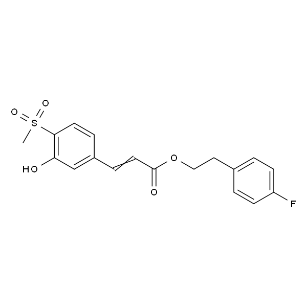 (E)-4-Fluorophenethyl3-(3-hydroxy-4-(methylsulfonyl)phenyl)acrylate