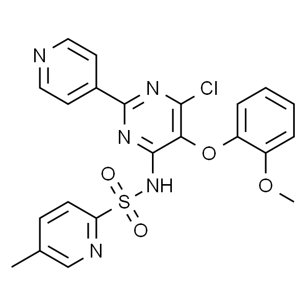 5-Methyl-N-[6-chloro-5-(2-methoxyphenoxy)-2-(4-pyridyl)-4-pyrimidinyl]-2-pyridinesulfonamide