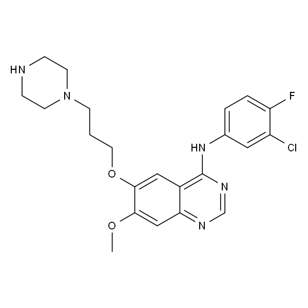 N-(3-Chloro-4-fluorophenyl)-7-methoxy-6-(3-(piperazin-1-yl)propoxy)quinazolin-4-amine
