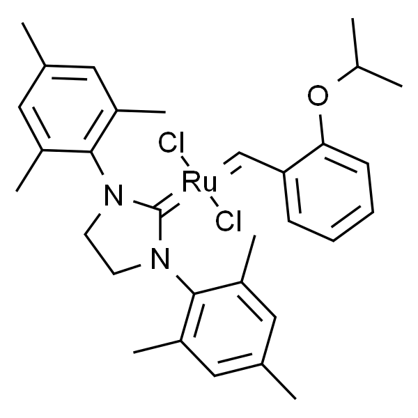 (1,3-Dimesitylimidazolidin-2-ylidene)(2-isopropoxybenzylidene)ruthenium(VI) chloride...