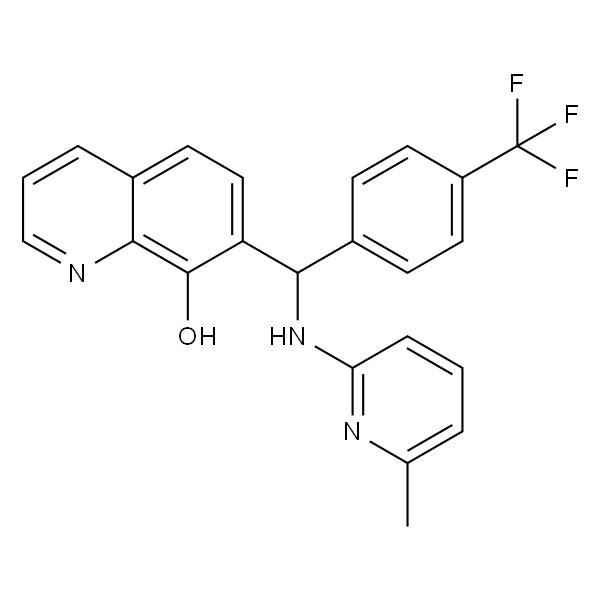 7-(((6-methylpyridin-2-yl)amino)(4-(trifluoromethyl)phenyl)methyl)quinolin-8-ol