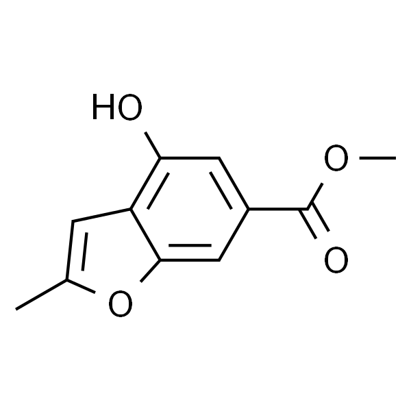 6-Benzofurancarboxylic  acid,  4-hydroxy-2-methyl-,  methyl  ester