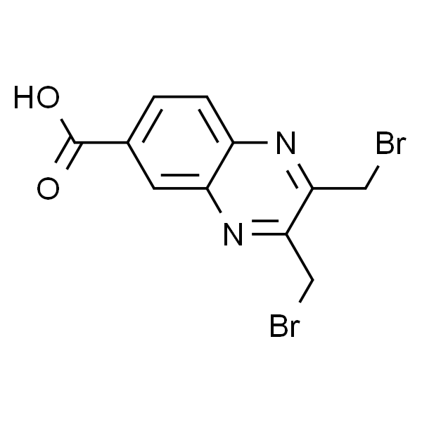 6-Quinoxalinecarboxylic acid, 2,3-bis(bromomethyl)-