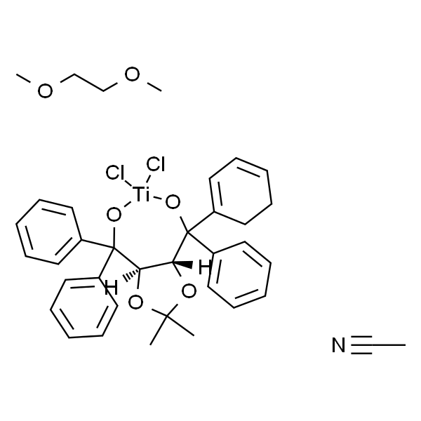 (4R,5R)-(-)-2,2-Dimethyl-α,α,α',α'-tetraphenyl-1,3-dioxolane-4,5-dimethanolato[1,2-bis(dimethoxy)ethane]titanium(IV) dichloride acetonitrile adduct