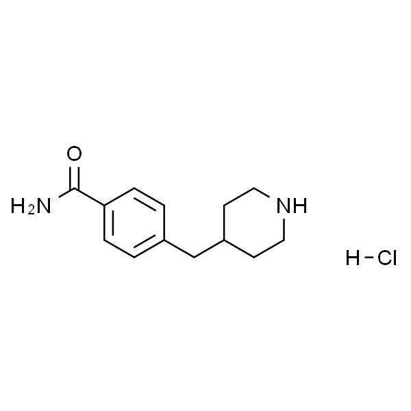 Benzamide, 4-(4-piperidinylmethyl)-, hydrochloride (1:1)