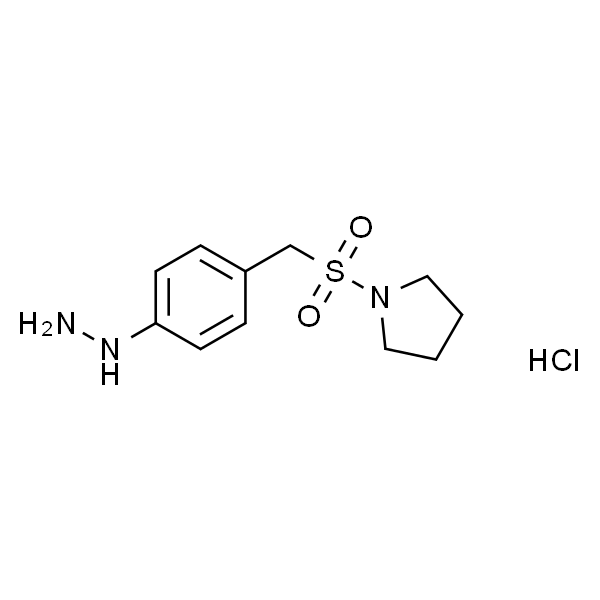 1-((4-Hydrazinylbenzyl)sulfonyl)pyrrolidine hydrochloride