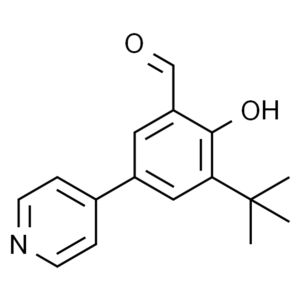 3-(tert-Butyl)-2-hydroxy-5-(pyridin-4-yl)benzaldehyde