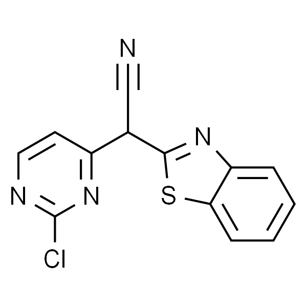 2-(benzo[d]thiazol-2-yl)-2-(2-chloropyrimidin-4-yl)acetonitrile