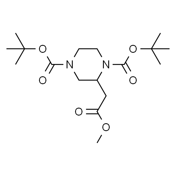Di-tert-butyl 2-(2-methoxy-2-oxoethyl)piperazine-1,4-dicarboxylate