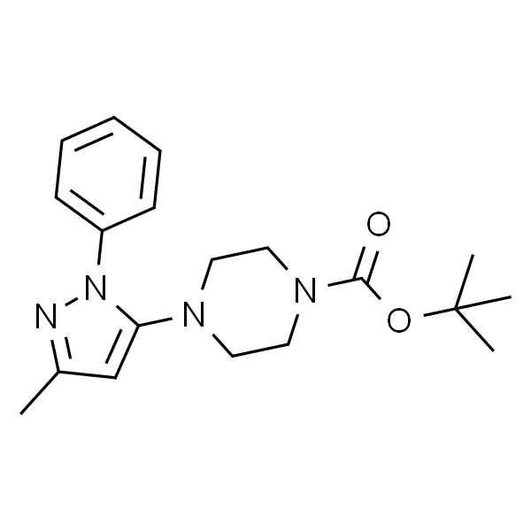 1-Piperazinecarboxylic acid, 4-(3-methyl-1-phenyl-1H-pyrazol-5-yl)-, 1,1-dimethylethyl ester