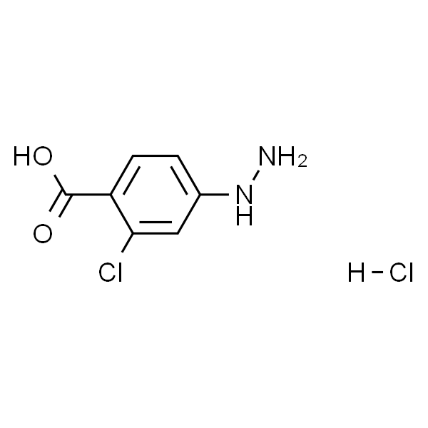 2-Chloro-4-hydrazinylbenzoic acid hydrochloride