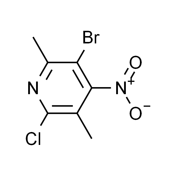 3-Bromo-6-chloro-2，4-dimethyl-5-nitropyridine