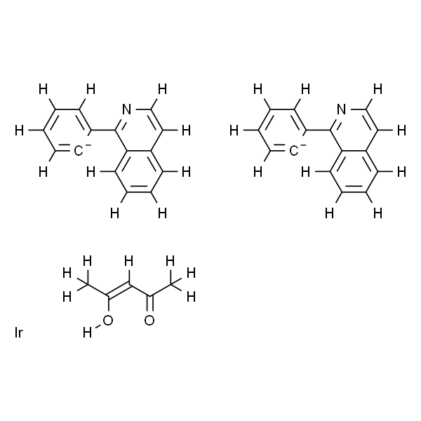 Bis(1-phenyl-isoquinoline)(acetylacetonato)iridium(III)