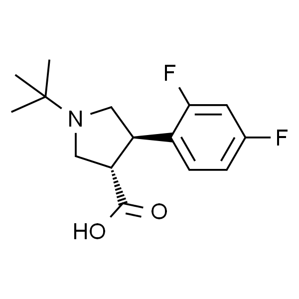 (3S,4R)-1-tert-Butyl-4-(2,4-difluorophenyl)pyrrolidine-3-carboxylic acid