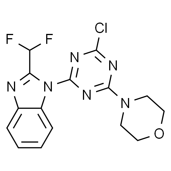 4-(4-CHLORO-6-(2-(DIFLUOROMETHYL)-1H-BENZO[D]IMIDAZOL-1-YL)-1,3,5-TRIAZIN-2-YL)MORPHOLINE