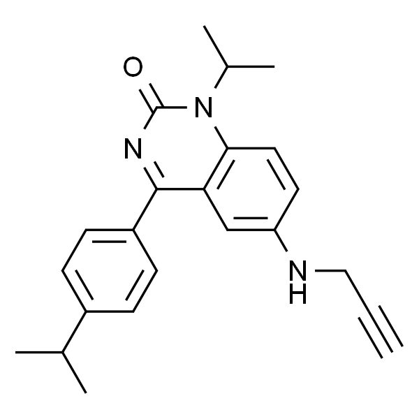 2(1H)-Quinazolinone, 1-(1-methylethyl)-4-[4-(1-methylethyl)phenyl]-6-(2-propyn-1-ylamino)-