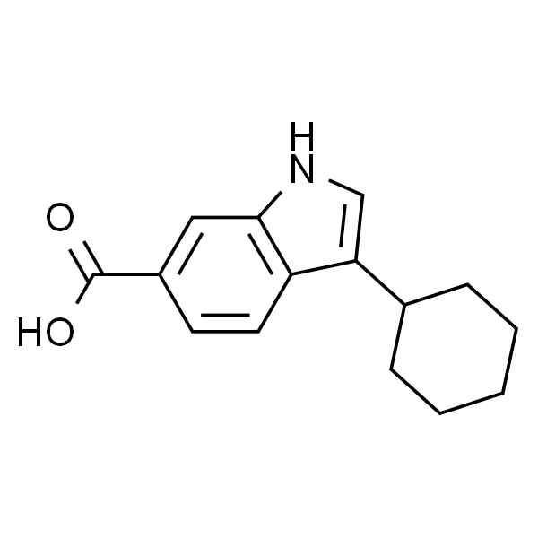 3-Cyclohexyl-1H-indole-6-carboxylic acid