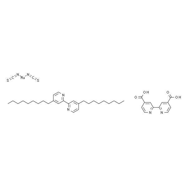 Bis(isothiocyanato)(2,2'-bipyridyl-4,4'-dicarboxylato)(4,4'-dinonyl-2,2'-bipyridyl)ruthenium(II)
