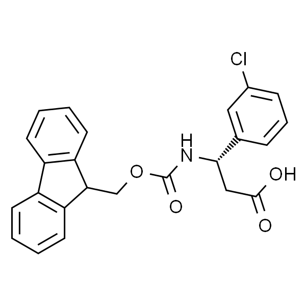 (S)-3-((((9H-Fluoren-9-yl)methoxy)carbonyl)amino)-3-(3-chlorophenyl)propanoic acid