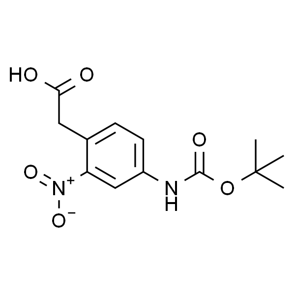 2-(4-((tert-Butoxycarbonyl)amino)-2-nitrophenyl)acetic acid