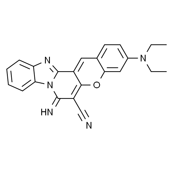 (7e)-3-(diethylamino)-7-imino-7h-chromeno[3',2':3,4]pyrido[1,2-a]benzimidazole-6-carbonitrile