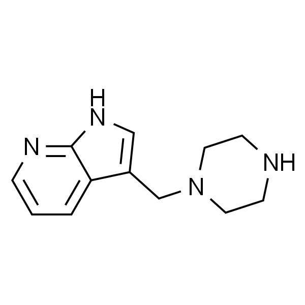 1H-Pyrrolo[2,3-b]pyridine, 3-(1-piperazinylmethyl)-