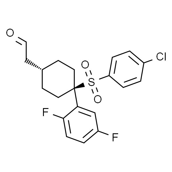 2-((1s,4s)-4-(4-chlorophenylsulfonyl)-4-(2,5-difluorophenyl)cyclohexyl)acetaldehyde