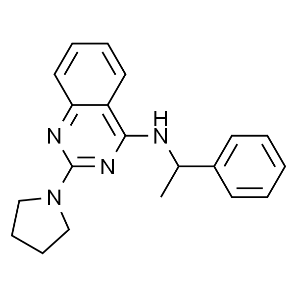 N-(1-phenylethyl)-2-(pyrrolidin-1-yl)quinazolin-4-aMine