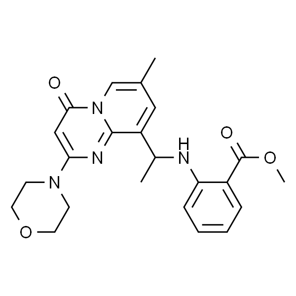 2-[[1-[7-Methyl-2-(4-morpholinyl)-4-oxo-4H-pyrido[1,2-a]pyrimidin-9-yl]ethyl]amino]benzoic acid methyl ester