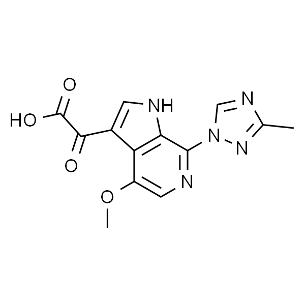 1H-Pyrrolo[2,3-c]pyridine-3-acetic acid, 4-methoxy-7-(3-methyl-1H-1,2,4-triazol-1-yl)-α-oxo-