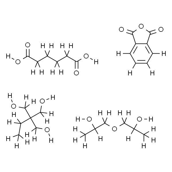 Poly[trimethylolpropane/di(propylene glycol)-alt-adipic acid/phthalic anhydride], polyol average Mn ~500