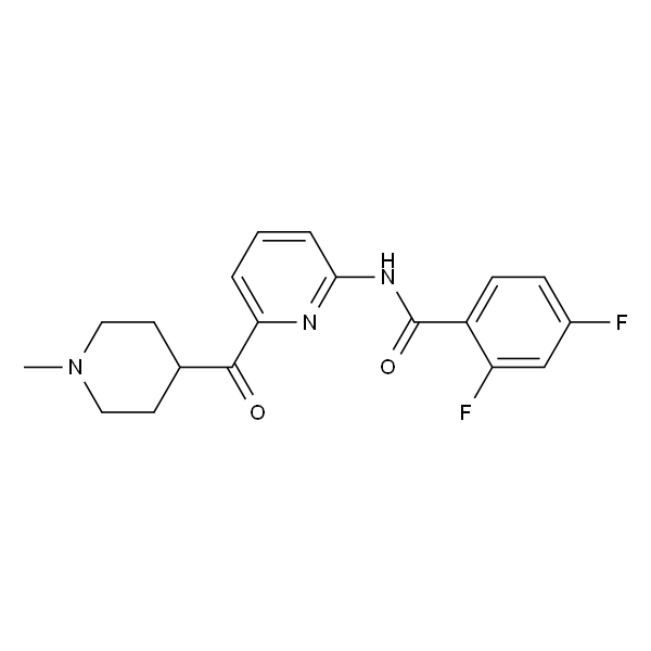 2,4-Difluoro-N-(6-(1-methylpiperidine-4-carbonyl)pyridin-2-yl)benzamide