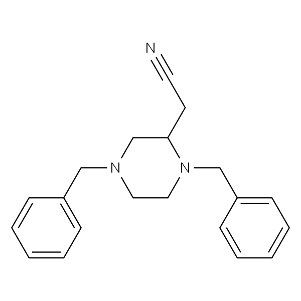 2-(1,4-dibenzylpiperazin-2-yl)acetonitrile