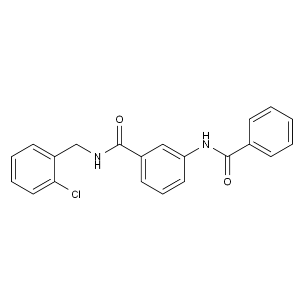 N-(2-chlorobenzyl)-3-[(phenylcarbonyl)amino]benzamide