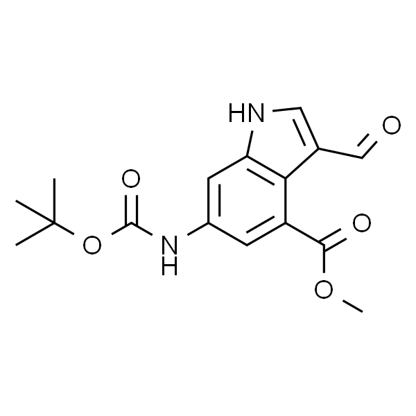 METHYL 6-N-BOC-AMINO-3-FORMYL-1H-INDOLE-4-CARBOXYLATE
