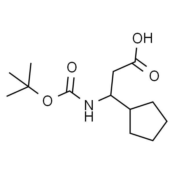 3-((tert-Butoxycarbonyl)amino)-3-cyclopentylpropanoic acid