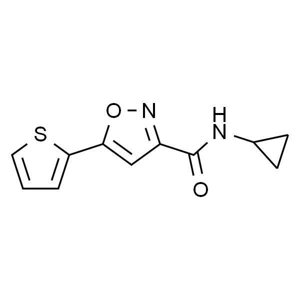 N-Cyclopropyl-5-(thiophen-2-yl)isoxazole-3-carboxamide