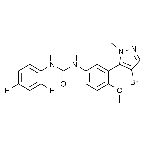 1-[3-(4-Bromo-1-methyl-1H-pyrazol-5-yl)-4-methoxyphenyl]-3-(2,4-difluorophenyl)urea