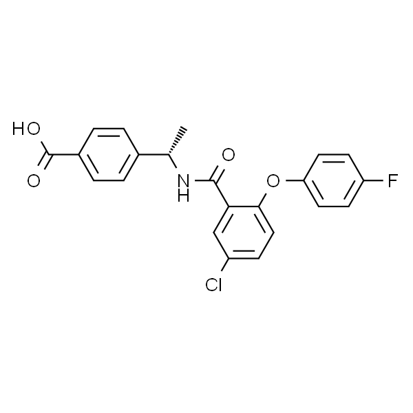 4-[(1S)-1-[[5-chloro-2-(4-fluorophenoxy)benzoyl]amino]ethyl]Benzoic acid