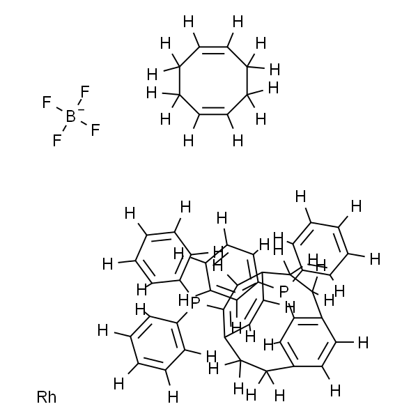 Rhodium(1+), [(1,2,5,6-h)-1,5-cyclooctadiene][tricyclo[8.2.2.24,7]hexadeca-4,6,10,12, 13,15-hexaene-5,11-diylbis[diphenylphosphine-kP]]-, tetrafluoroborate(1-)