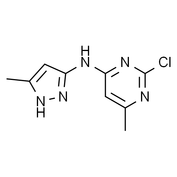 (2-Chloro-6-methyl-pyrimidin-4-yl)-(5-methyl-3H-pyrazol-3-yl)-amine