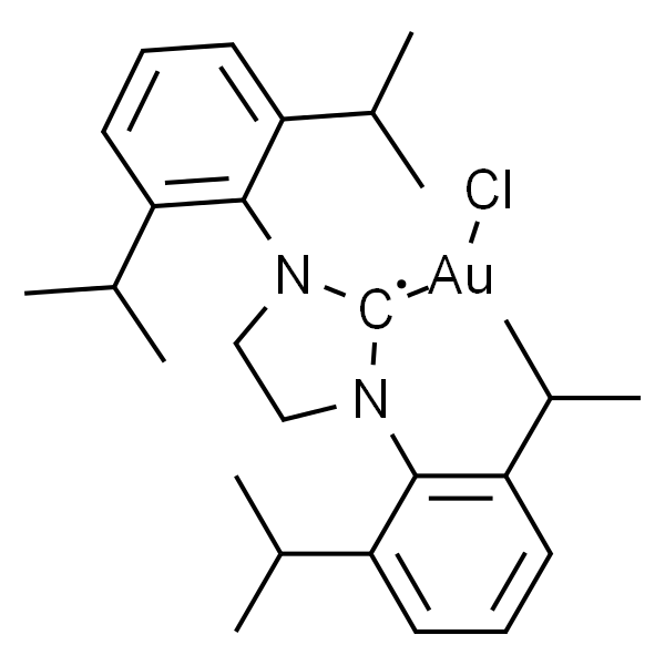 Chloro{1,3-bis[2,6-di-i-propylphenyl]-4,5-dihydroimidazol-2-ylidene}gold(I)