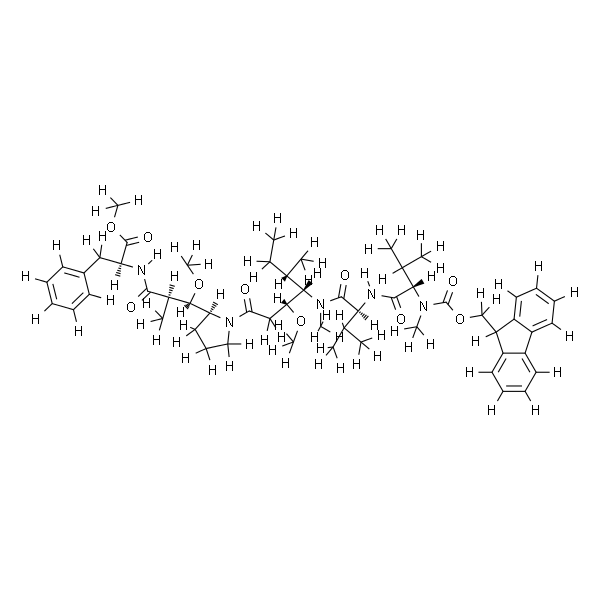 L-Phenylalanine, N-[(9H-fluoren-9-ylmethoxy)carbonyl]-N-methyl-L-valyl-L-valyl-(3R,4S,5S)-3-methoxy-5-methyl-4-(methylamino)heptanoyl-(αR,βR,2S)-β-methoxy-α-methyl-2-pyrrolidinepropanoyl-, methyl este