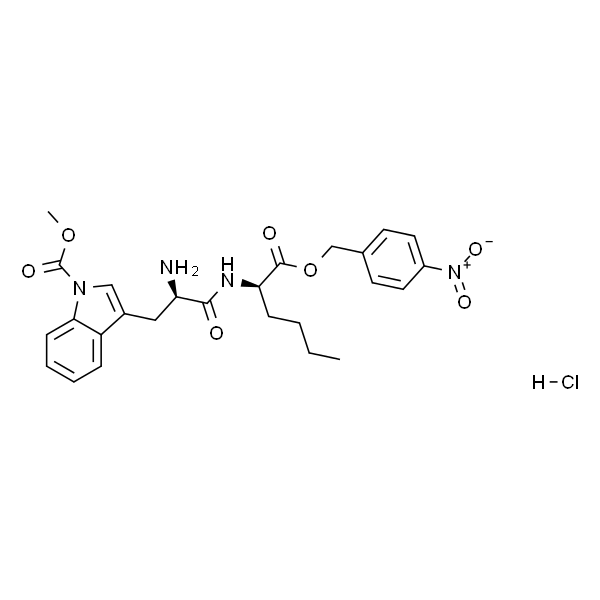 D-Norleucine, 1-(methoxycarbonyl)-D-tryptophyl-, (4-nitrophenyl)methyl ester, monohydrochloride (9CI)