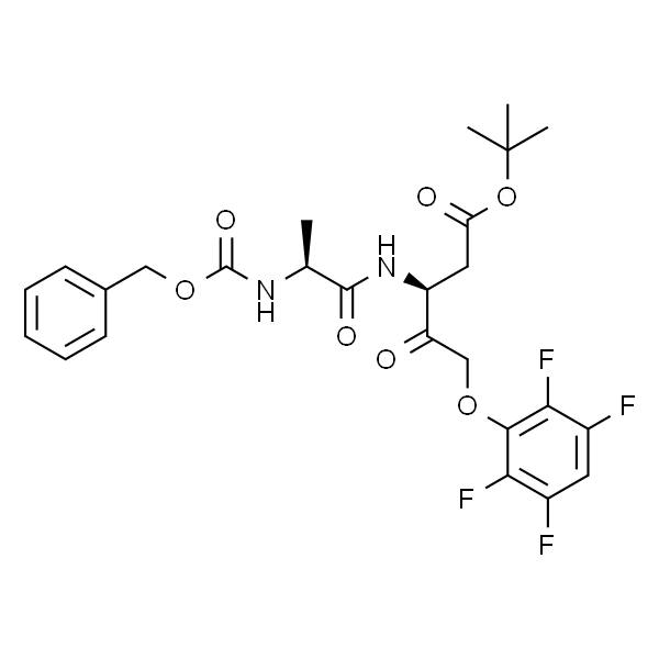 Pentanoic acid, 4-oxo-3-[[(2S)-1-oxo-2-[[(phenylMethoxy)carbonyl]aMino]propyl]aMino]-5-(2,3,5,6-tetrafluorophenoxy)-, 1,1-diMethylethyl ester, (3S)-