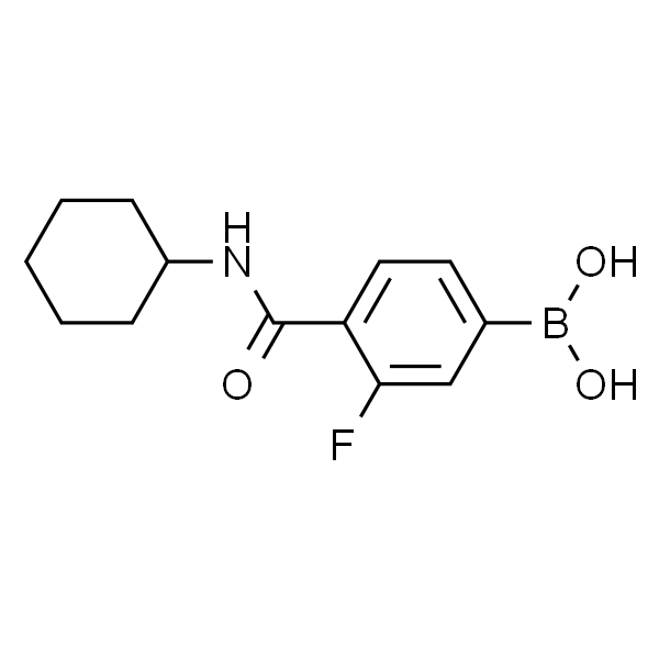 [4-(cyclohexylcarbamoyl)-3-fluoro-phenyl]boronic acid