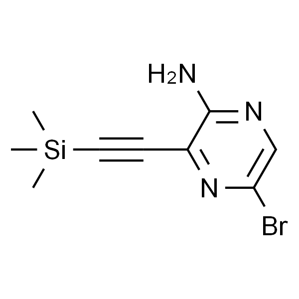 5-Bromo-3-((trimethylsilyl)ethynyl)pyrazin-2-amine