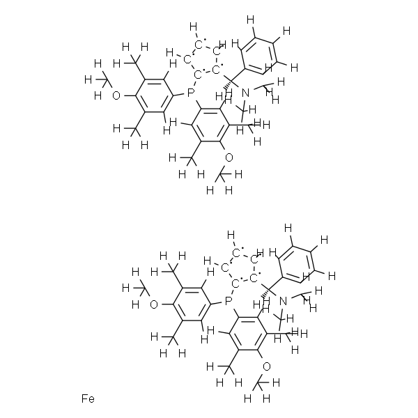 (SP,S'P)-1,1'-Bis[bis(4-methoxy-3,5-dimethylphenyl)phosphino]-2,2'-bis[(R)-alpha-(dimethylamino)benzyl]ferrocene